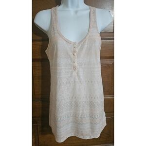 American Eagle Outfitters Pink Aztec Print Tank Top
